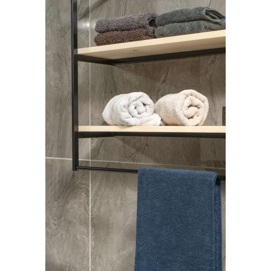 Metal Raflı Banyo Havluluk -