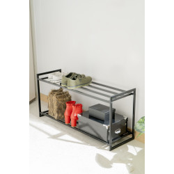2 Katlı Metal Ayakkabılık