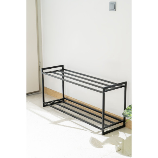 2 Katlı Metal Ayakkabılık -