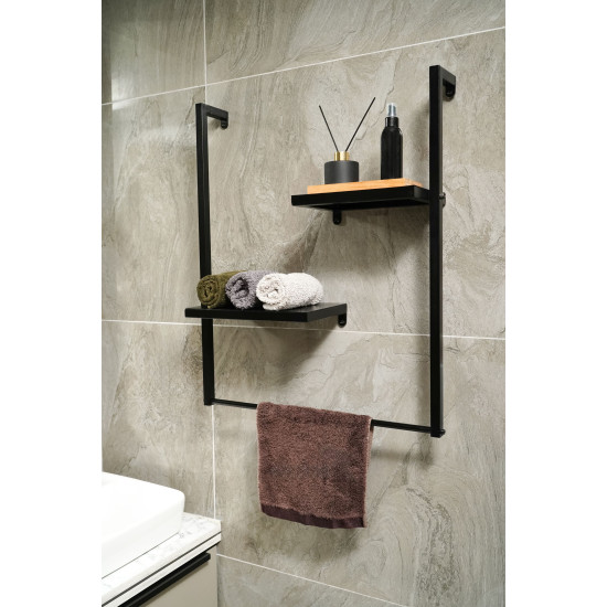 Metal Raflı Banyo Havluluk -