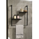 Metal Raflı Banyo Havluluk -