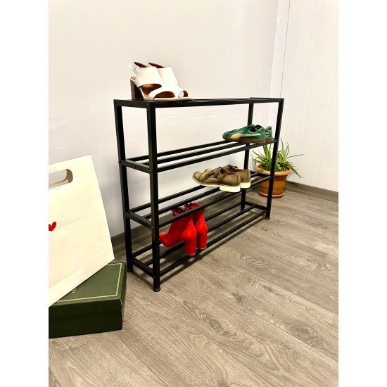 4 Katlı Metal ayakkabılık -