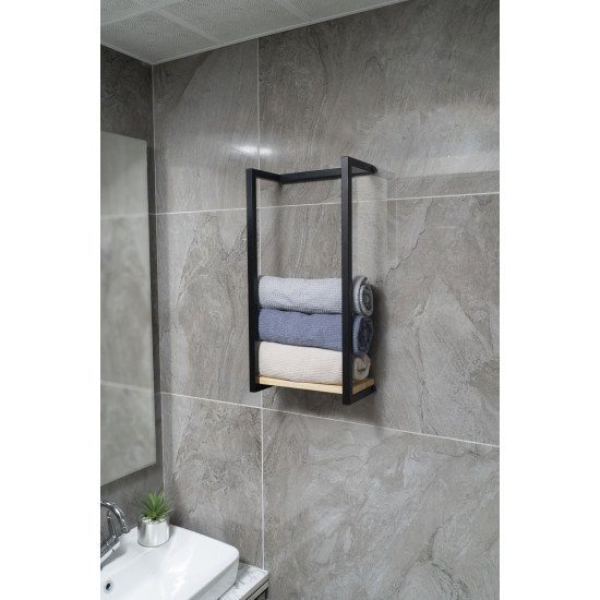 Tek Raflı Banyo Havluluk -