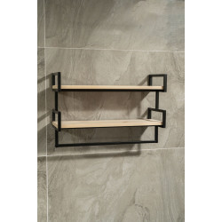 Raflı Banyo Havlu Askısı